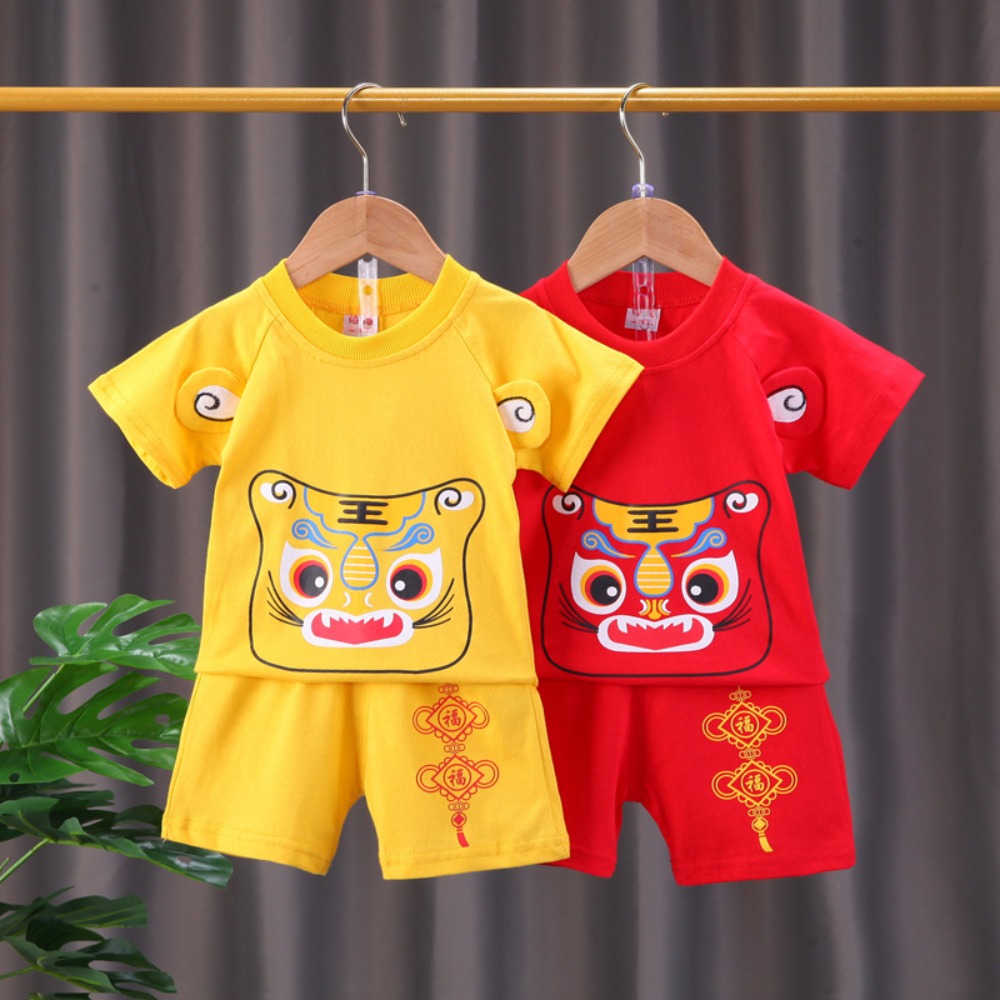 Summer Clothing For Baby Boy - Summer Baby Set Boy Chinese style