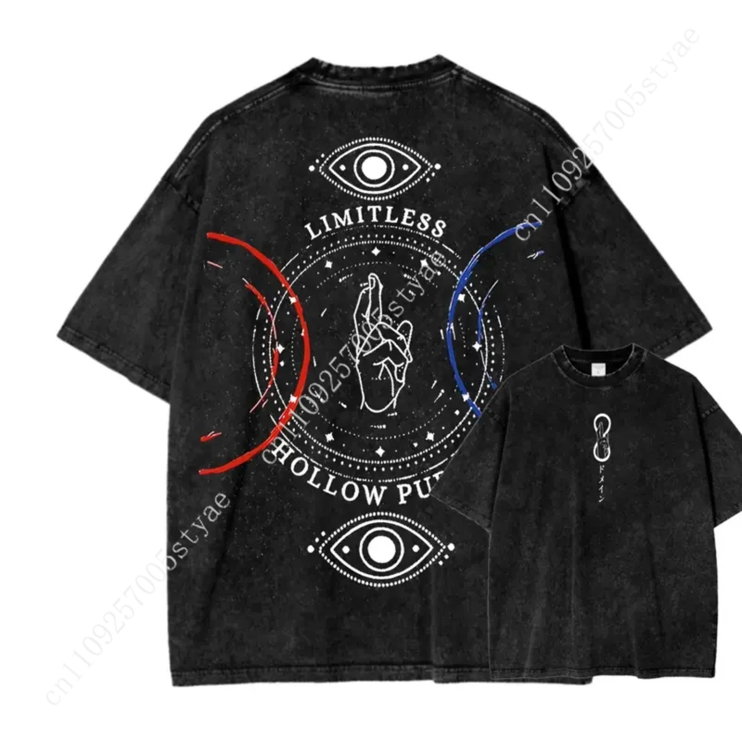 Summer Clothing Vintage - Anime Gojo Satoru Print T-shirt Men