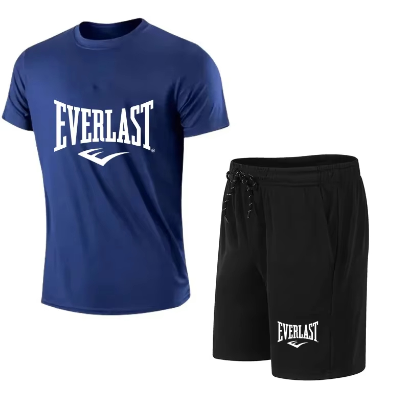 Summer Clothing For Young Men - EVERLAST Men's T-shirt + Shorts 2pcs
