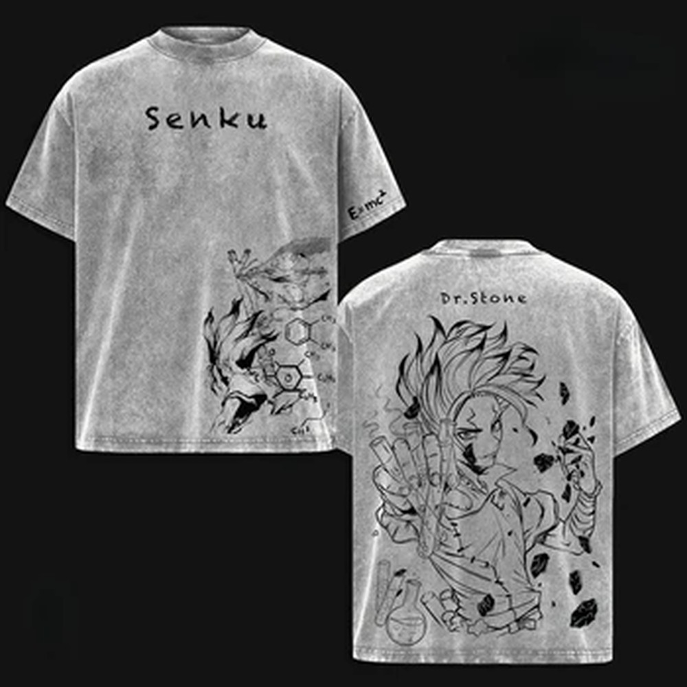 Summer Clothing Italy - Ishigami Senkuu Dr.STONE T-shirt Anime Printed