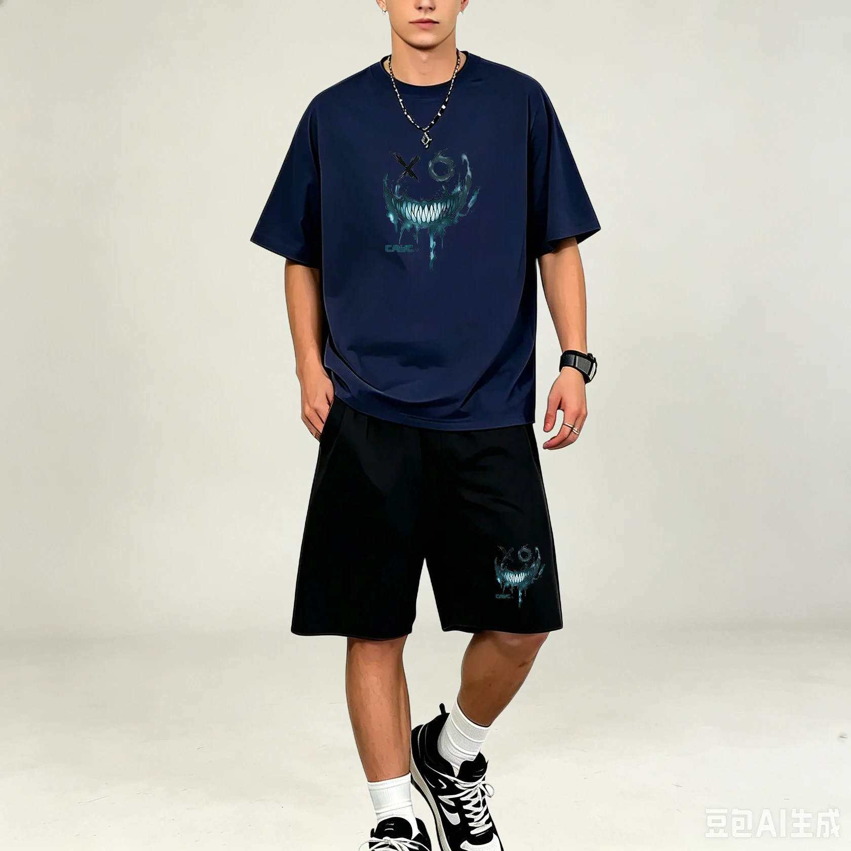 Summer Clothing For Young Men - Men T-Shirts Sets Quick Dry Breathable