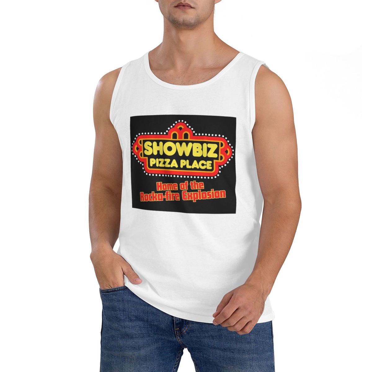 Summer Clothing Places - 100% Cotton Showbiz Pizza Place Retro