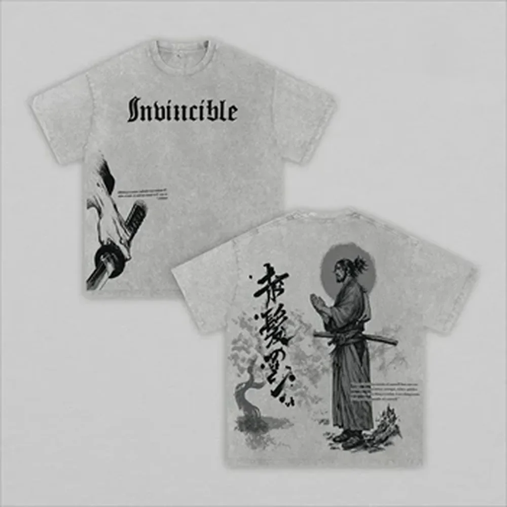Summer Clothing Italy - Vagabond Musashi Miyamoto Manga T-shirt Vintage