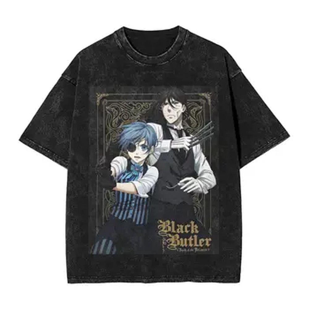 Summer Clothing Vintage - Anime Black Butler Graphic T-shirt For