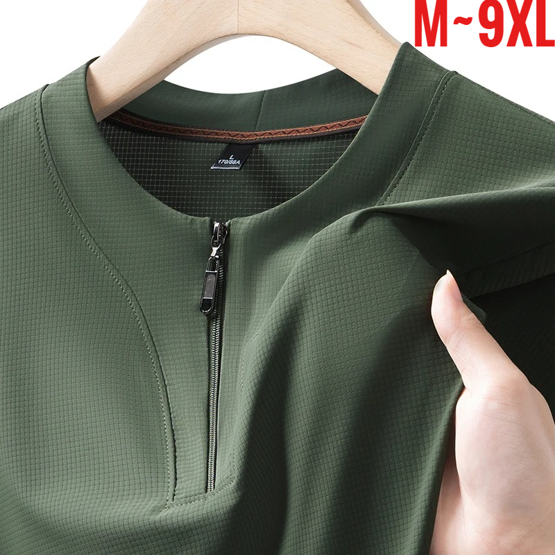 Summer Clothing For Young Men - Big Size 9XL Men's Ice Silk