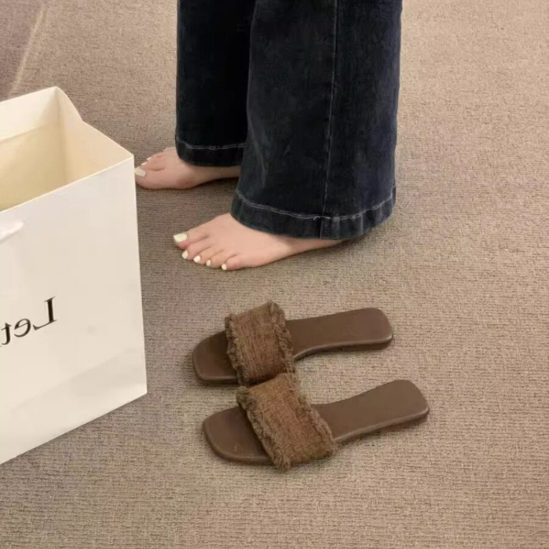 Summer Vacation Clothing Women - Vintage Summer Open Toe Weave Women