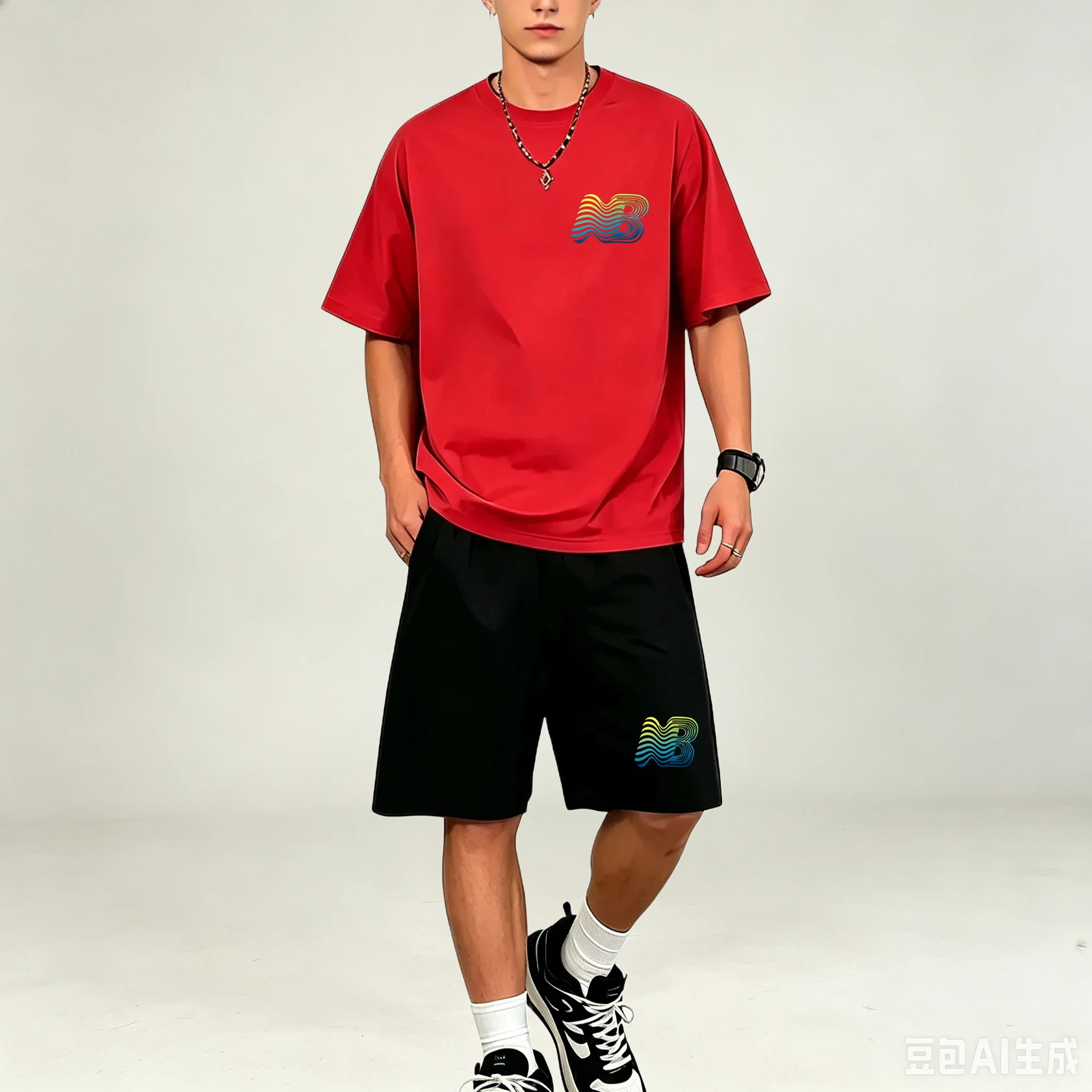 Summer Clothing For Young Men - Hot‑selling Daily Men T‑Shirts Sets O‑Neck