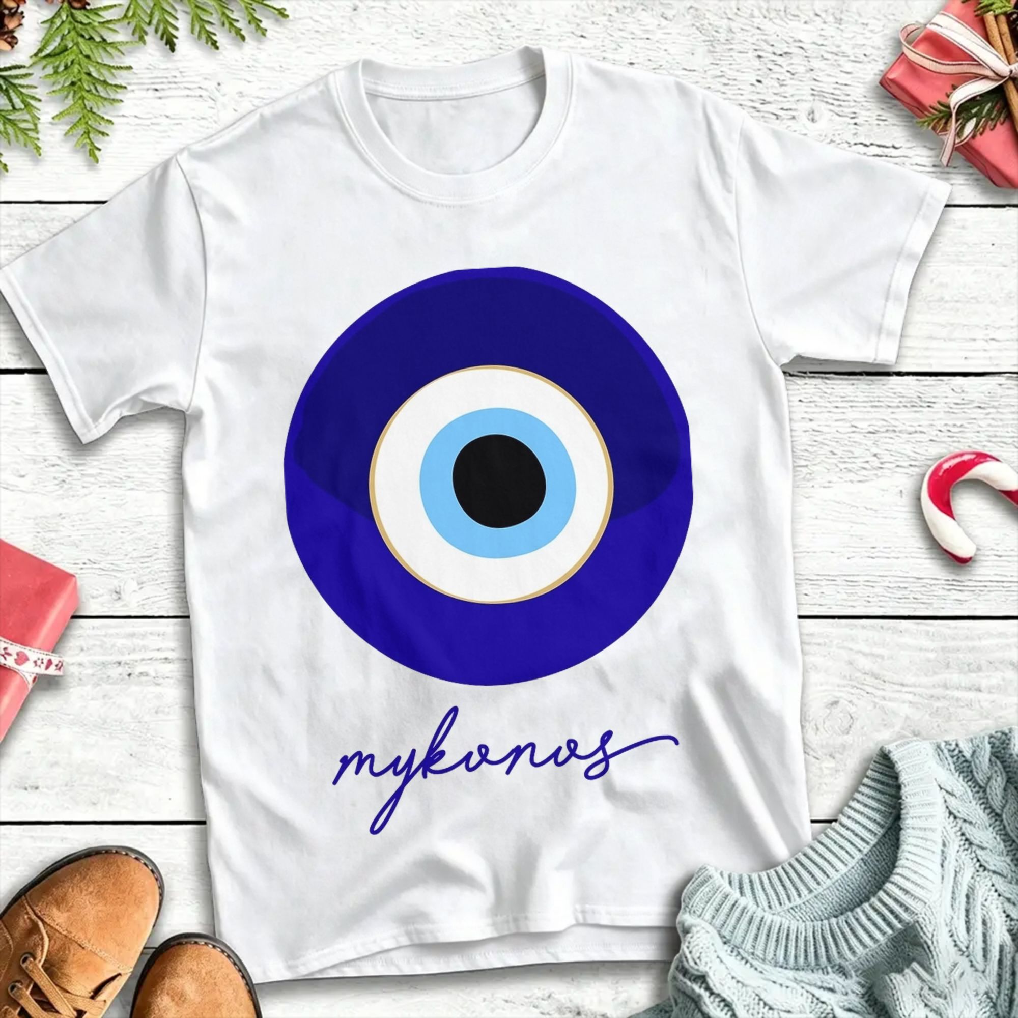 Summer Clothing For Greece - MYKONOS - GREECE, mati edition blue