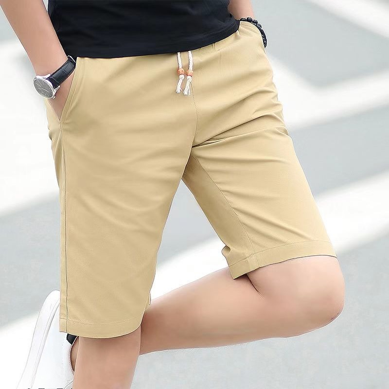 Summer Clothing Deals - GELITAYIN Men's Cotton Shorts Drawstring Bermuda