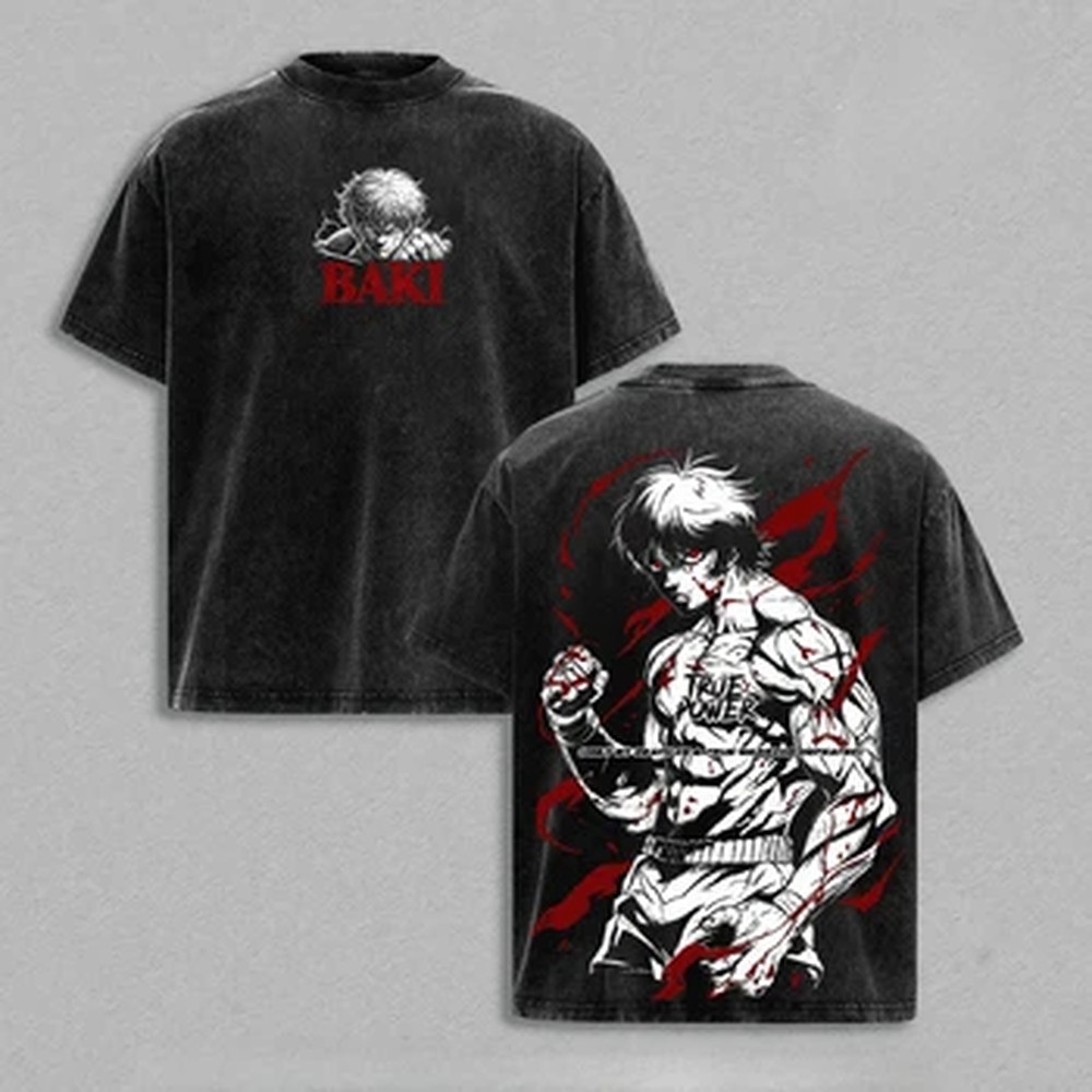 Summer Clothing Italy - Japanese Anime Baki T-shirt Gothic Vintage