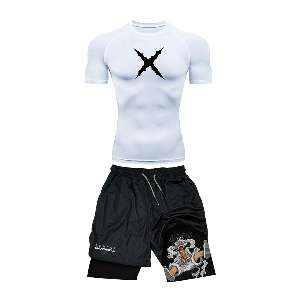 Summer Clothing For Young Men - Summer New ONE PIECE Luffy Tight