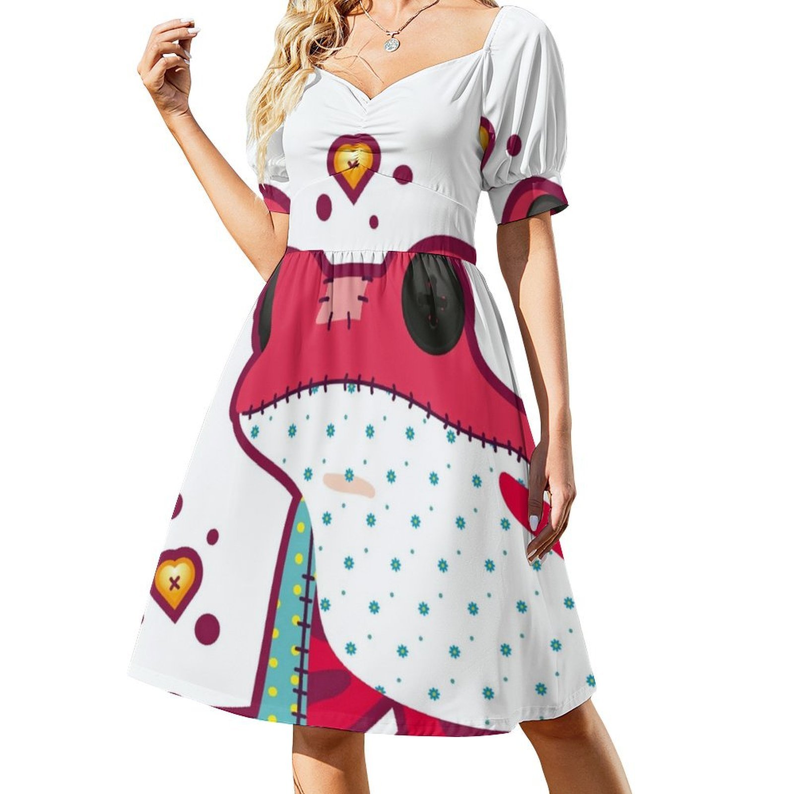 Ragdoll Frog Bohemian Sleevele - Summer Vacation Clothing Women 评论和价格