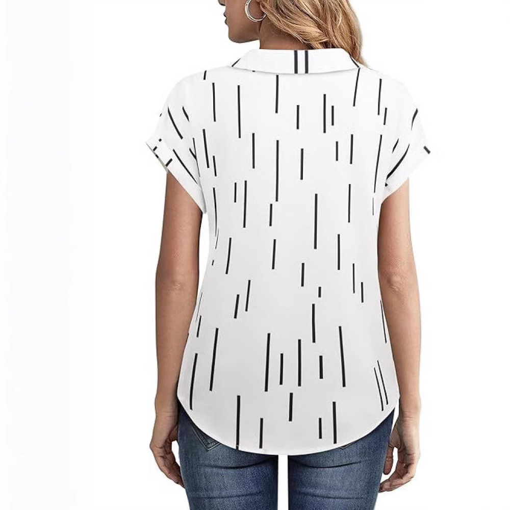 Casual Womens Striped Shirt La - Summer Clothing Essentials Women 评论和价格