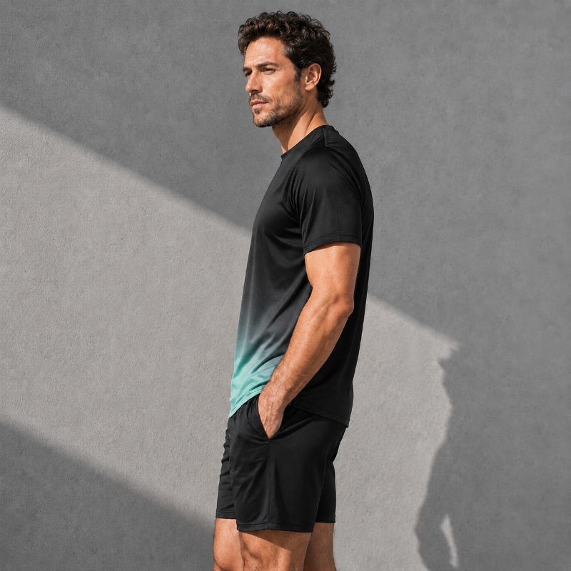 Men Quick Dry Sportswear Set 2 - Summer Clothing For Young Men 评论和价格