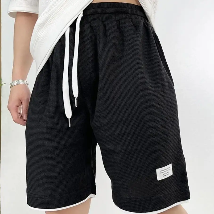Male Short Pants Black Waffle  - Summer Clothing Deals 评论和价格