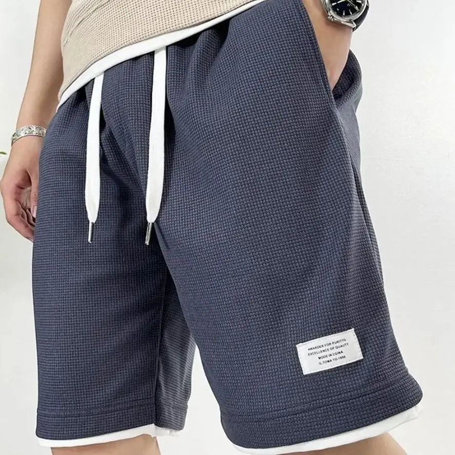 Male Short Pants Black Waffle  - Summer Clothing Deals 评论和价格