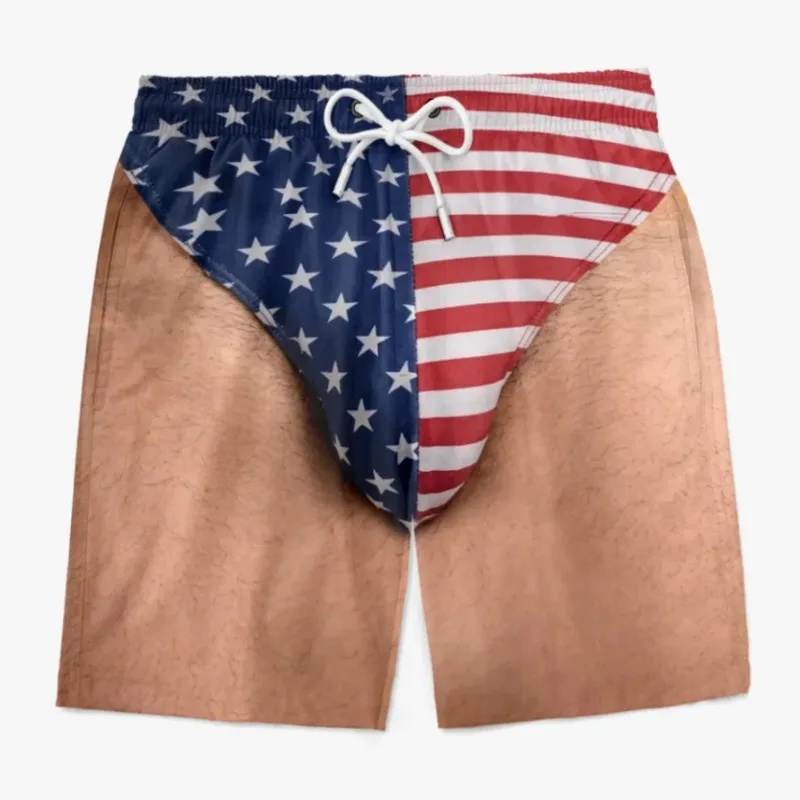 Men Summer Beach Shorts Flag P - Summer Vacation Clothing Men 评论和价格