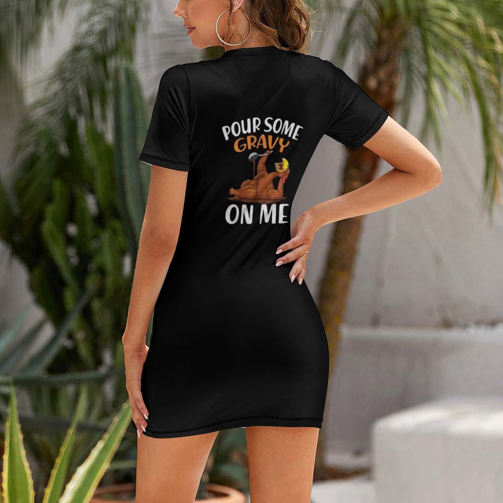 Pour Some Gravy on Me Short-Sl - Summer Clothing Online 评论和价格