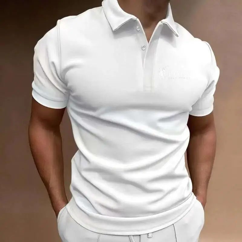 Men's Casual Polo Shirt, Summe - Summer Vacation Clothing Men 评论和价格