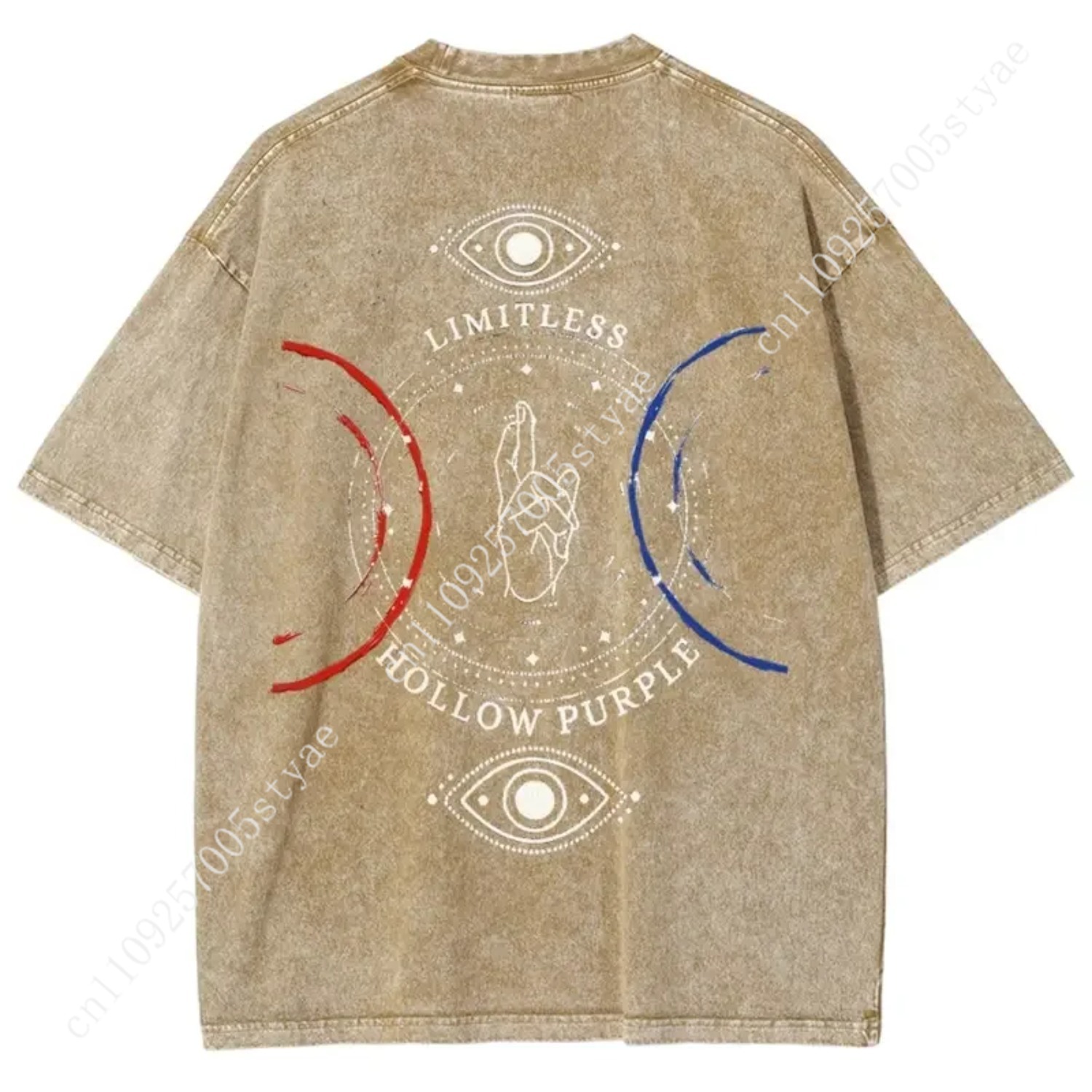 Anime  Gojo Satoru Print T-shi - Summer Clothing Vintage 评论和价格