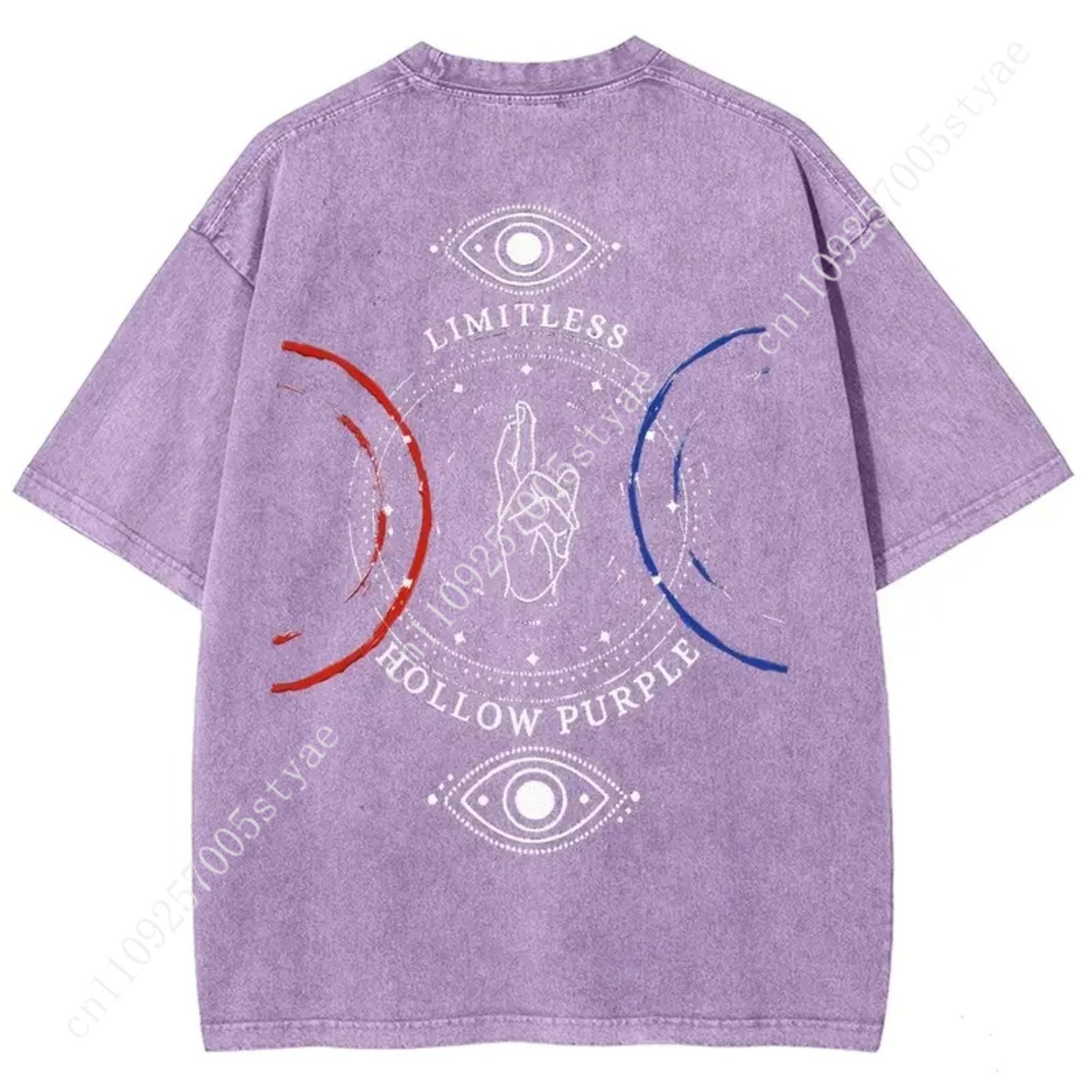 Anime  Gojo Satoru Print T-shi - Summer Clothing Vintage 评论和价格