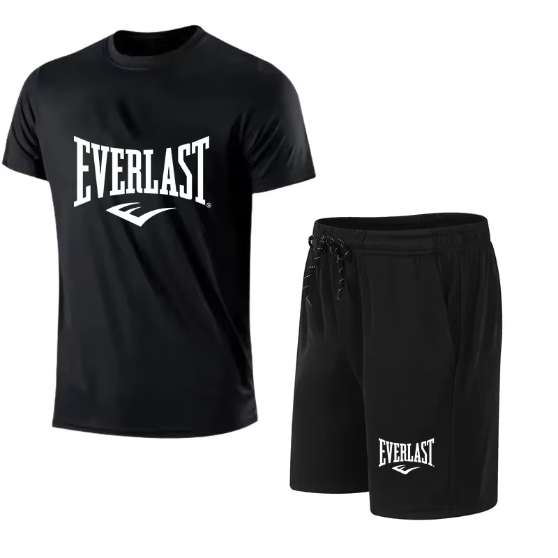 EVERLAST Men's T-shirt + Short - Summer Clothing For Young Men 评论和价格