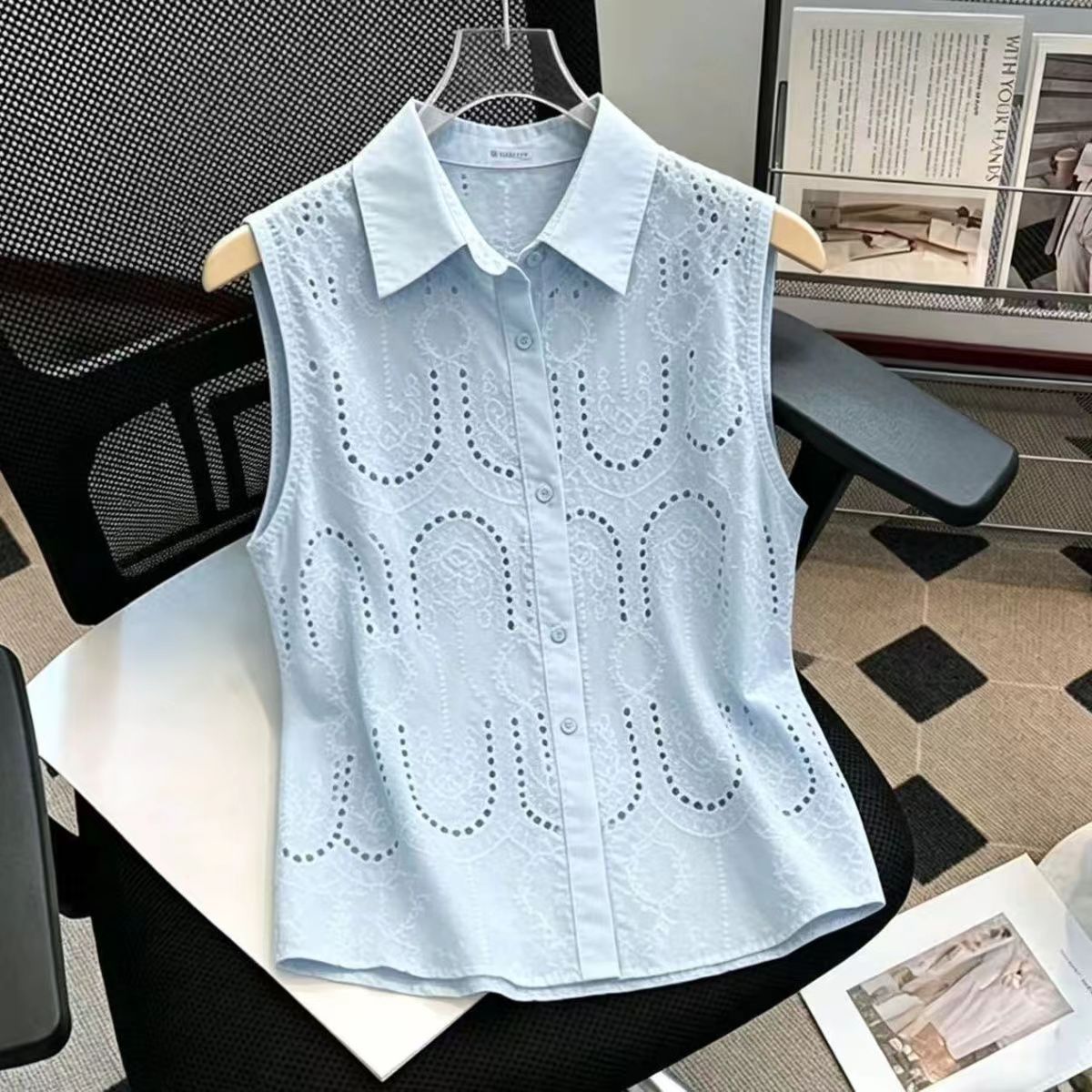 Sweet Sleeveless Solid Neck Bu - Summer Clothing Trends For Women 评论和价格