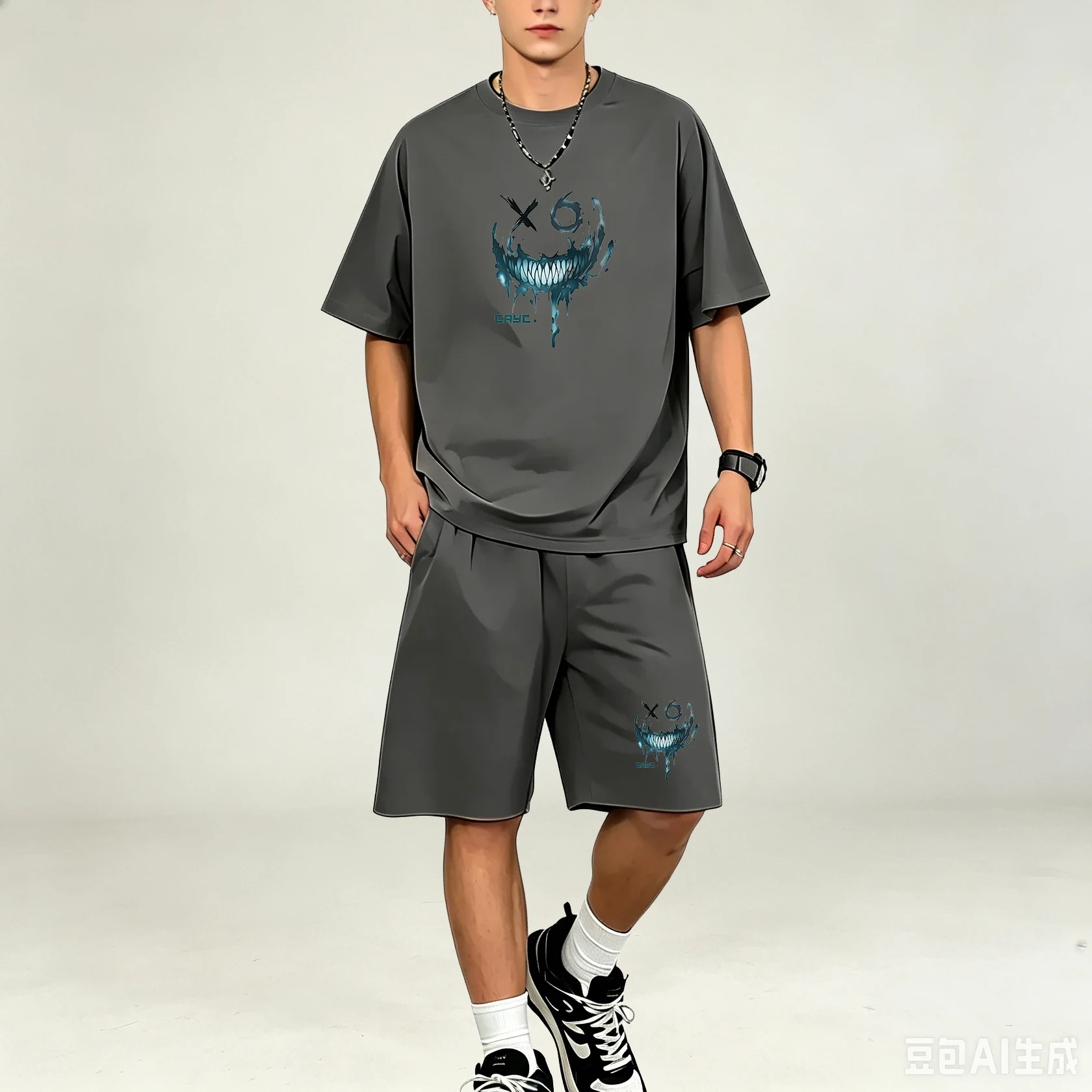 Men T-Shirts Sets Quick Dry Br - Summer Clothing For Young Men 评论和价格