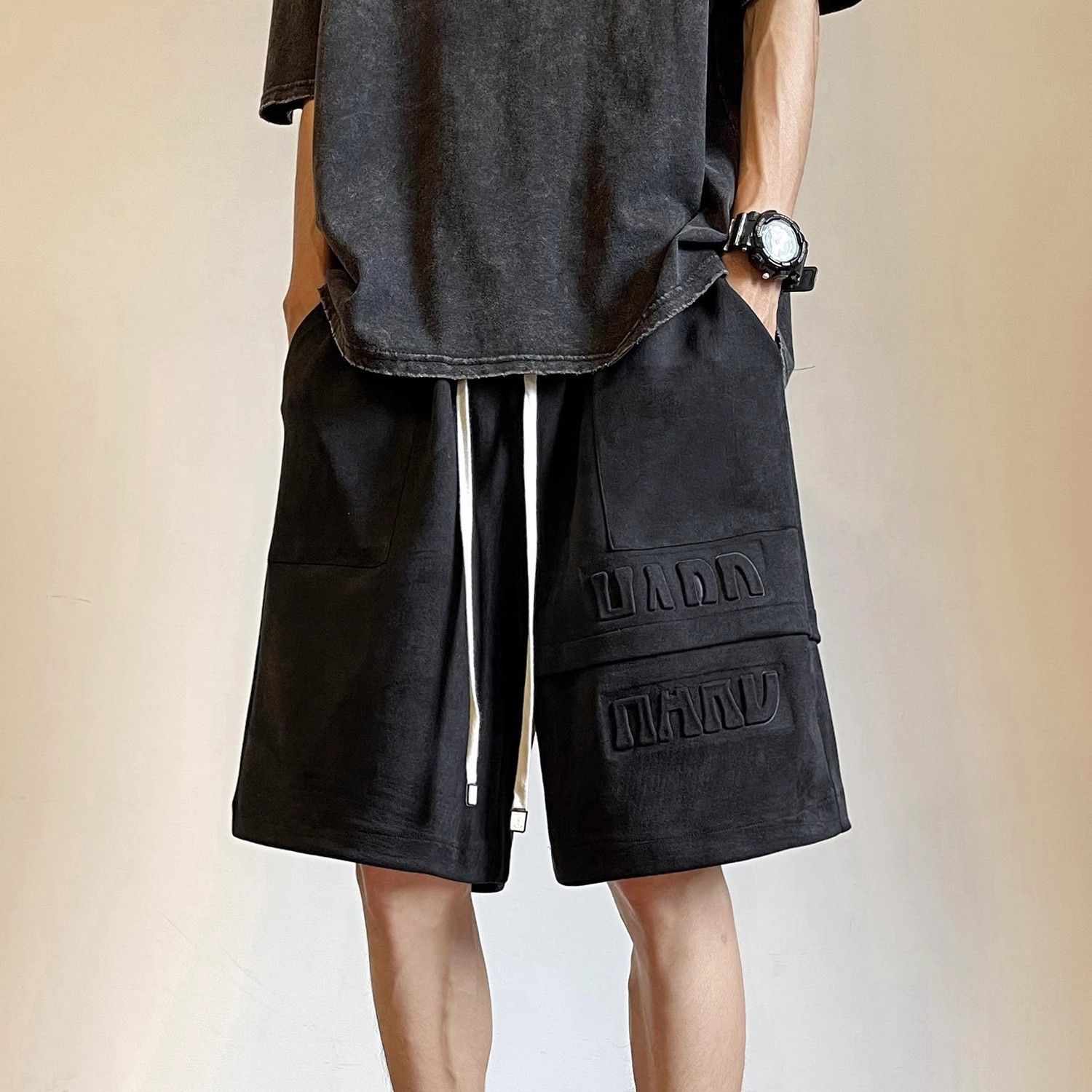 Men's Shorts Letter Splicing B - Summer Clothing Deals 评论和价格