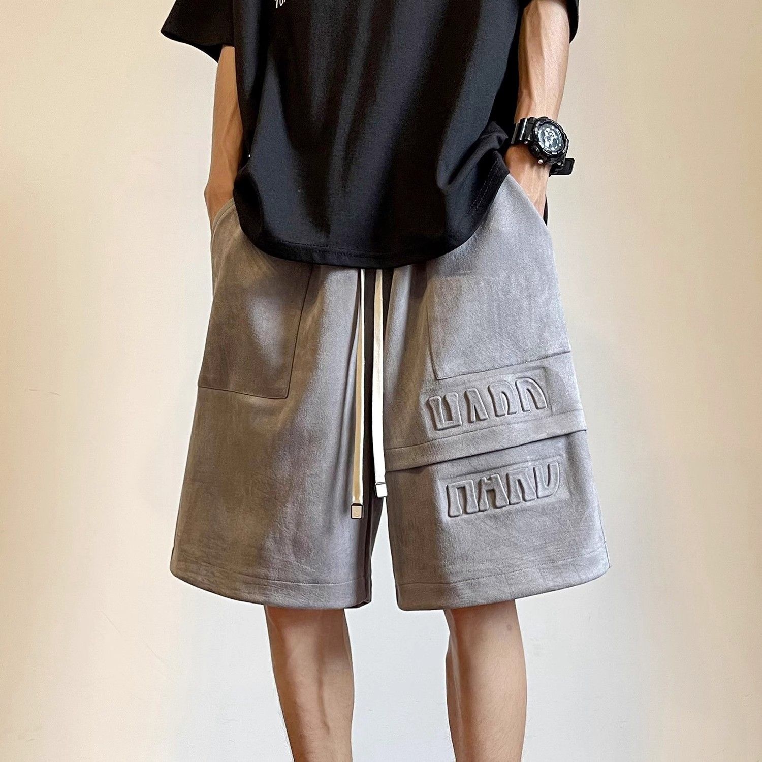 Men's Shorts Letter Splicing B - Summer Clothing Deals 评论和价格