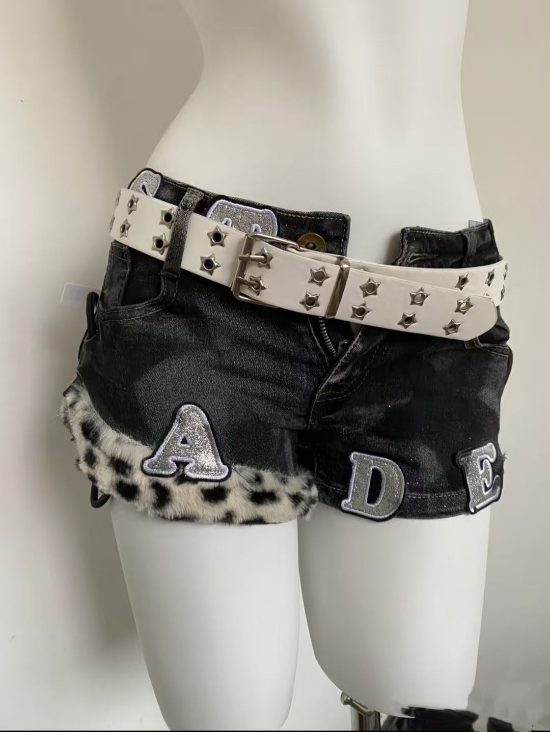 Y2k Embroidered Patch Denim Sh - Summer Clothing Vintage 评论和价格