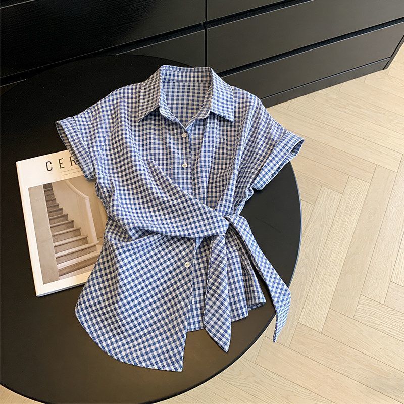 Irregular Plaid Bandage Trend  - Summer Clothing Trends For Women 评论和价格