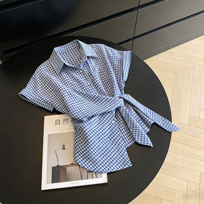 Irregular Plaid Bandage Trend  - Summer Clothing Trends For Women 评论和价格