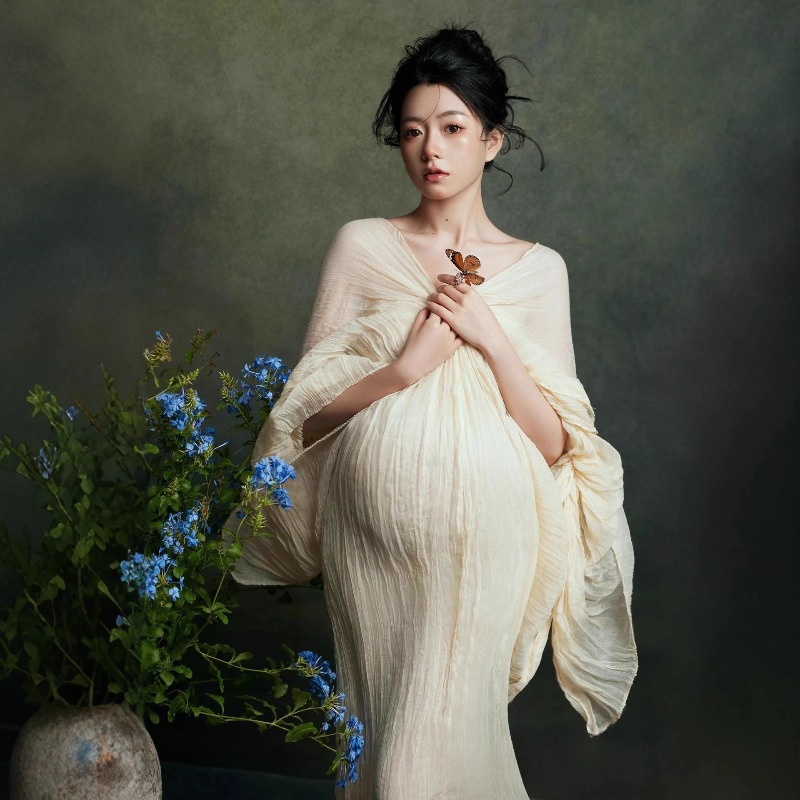 Women Maternity Dress for Phot - Summer Clothing For Greece 评论和价格