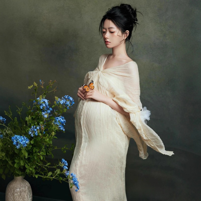 Women Maternity Dress for Phot - Summer Clothing For Greece 评论和价格