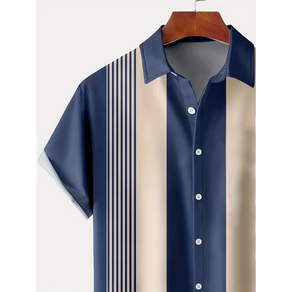 Men's Summer Shirt Vintage Pat - Summer Vacation Clothing Men 评论和价格