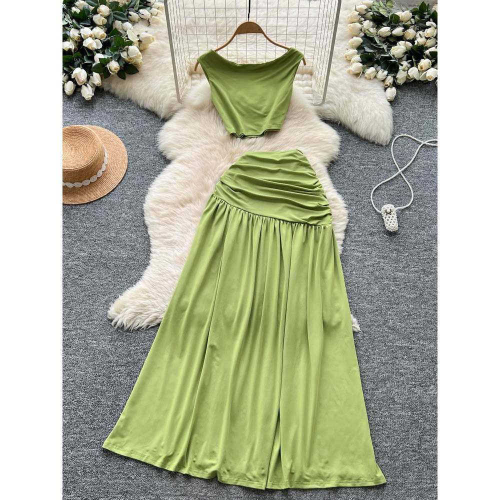 Chic vintage sleeveless split  - Summer Clothing Vintage 评论和价格