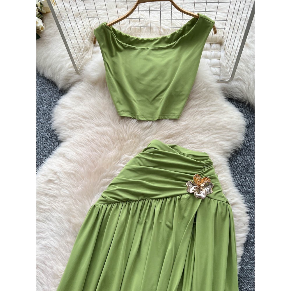 Chic vintage sleeveless split  - Summer Clothing Vintage 评论和价格