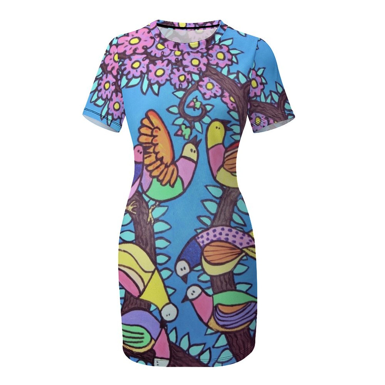 Birds on a Tree by Stef Short- - Summer Clothing Online 评论和价格