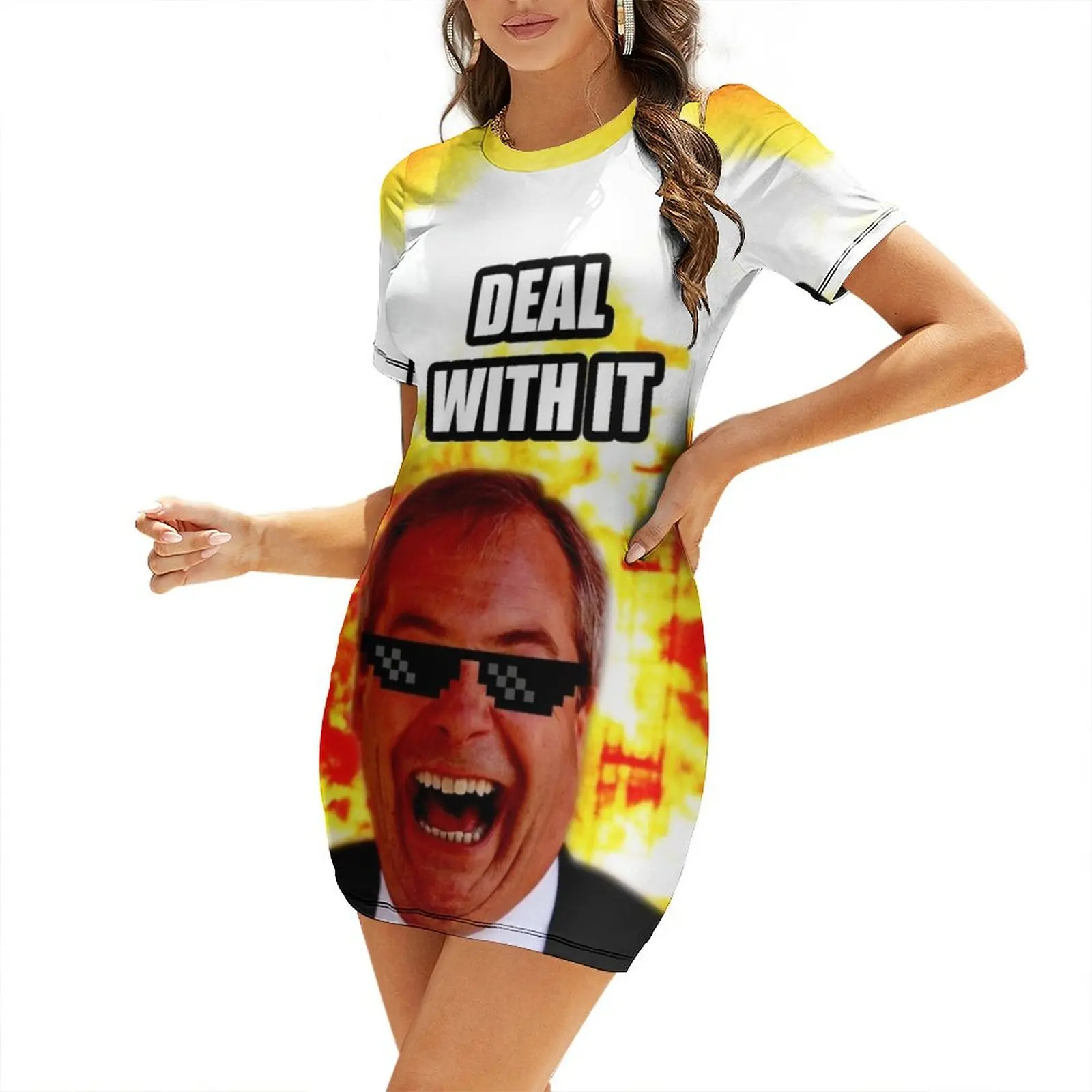 Deal With It Nigel Farage Shor - Summer Clothing Deals 评论和价格