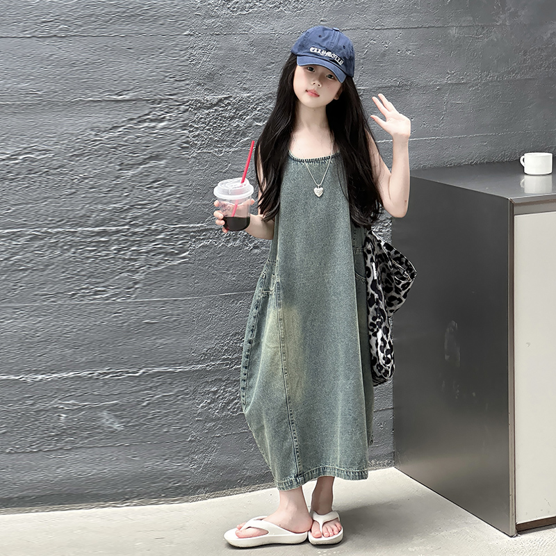 Vintage Blue Children Girls Hi - Summer Clothing Vintage 评论和价格
