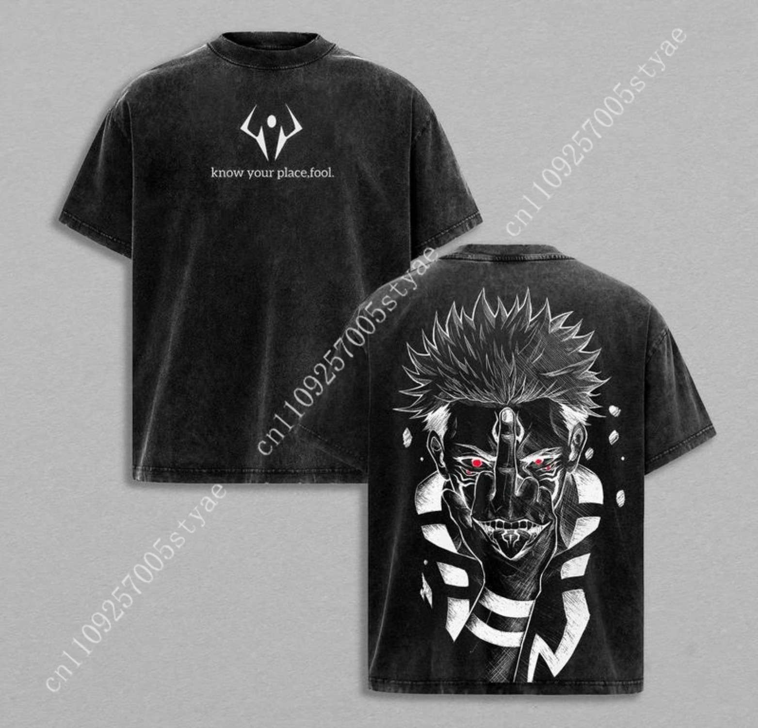 Anime  Ryomen Sukuna Graphic T - Summer Clothing Vintage 评论和价格