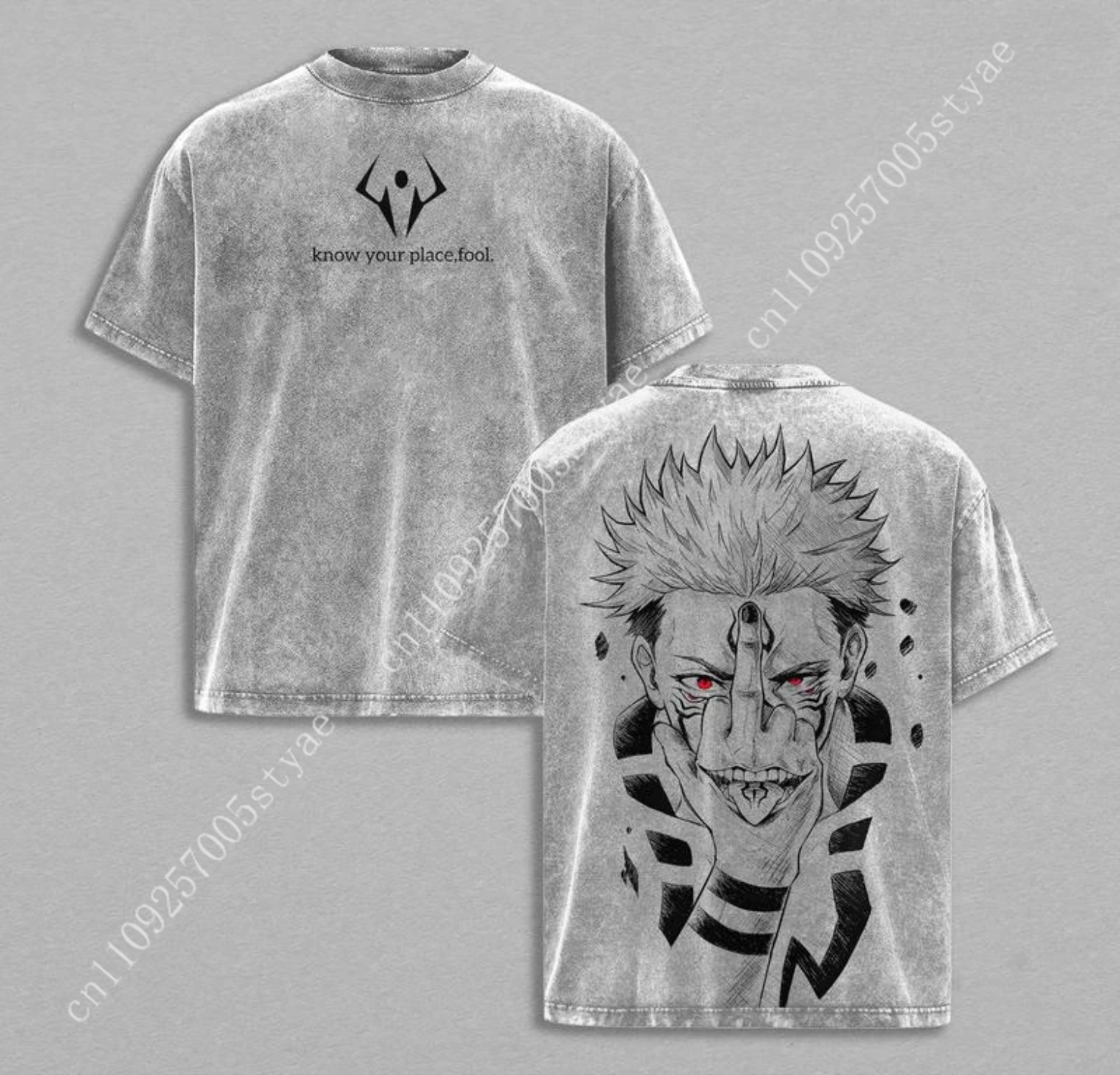 Anime  Ryomen Sukuna Graphic T - Summer Clothing Vintage 评论和价格