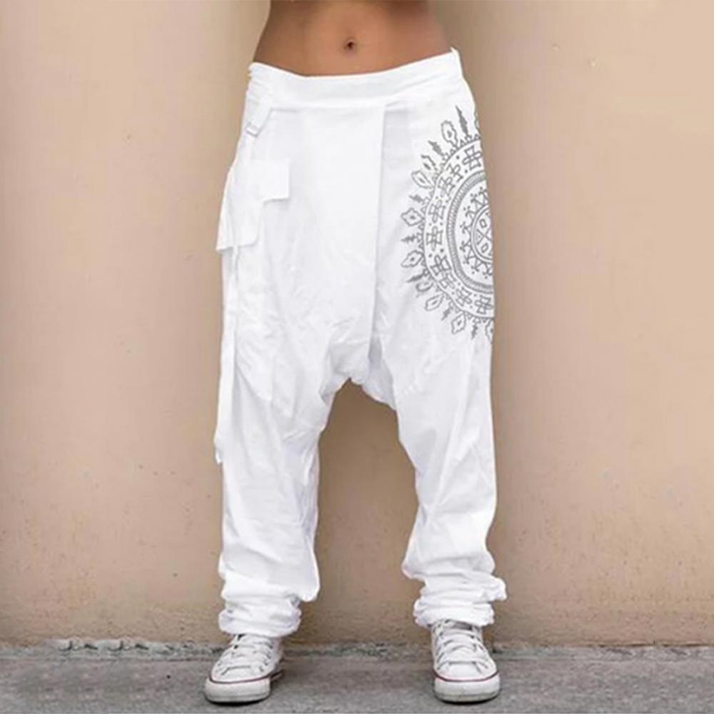 Retro Printed Women Loose Pant - Summer Clothing Drop 评论和价格