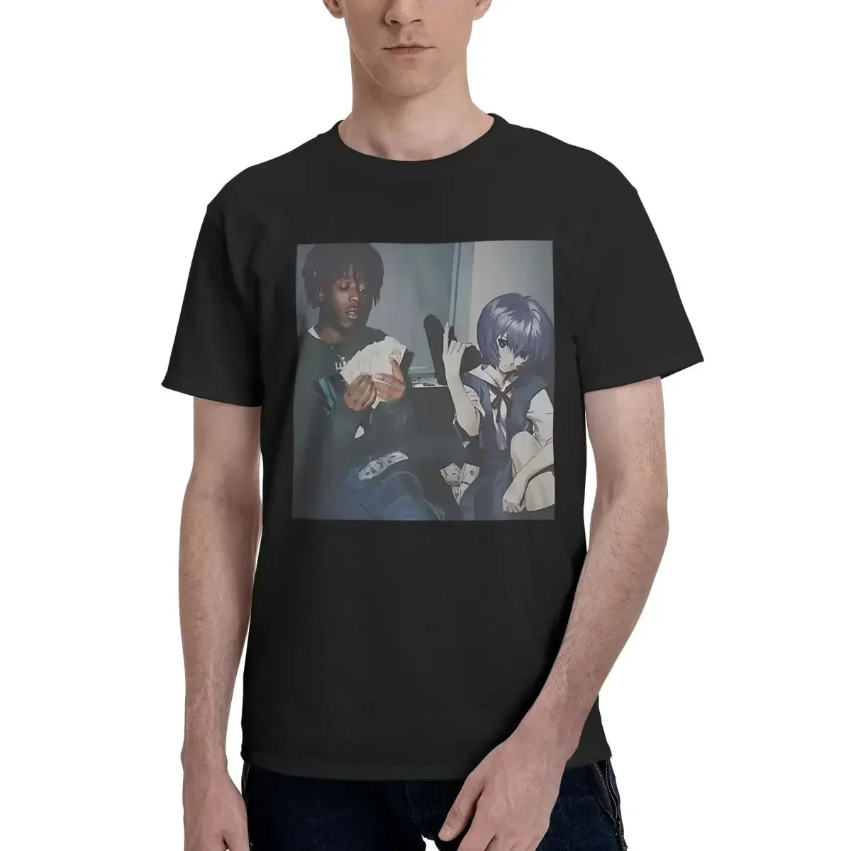 Rei Ayanami Thug Meme 100% Cot - Summer Clothing Deals 评论和价格