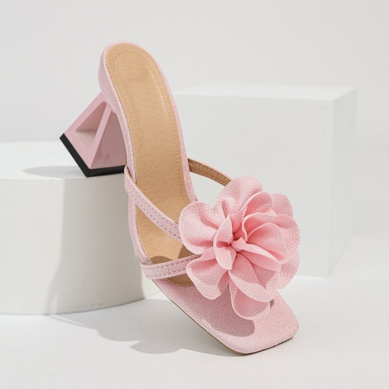 Womens 3D Flower Decor Sandals - Summer Clothing Stores 评论和价格