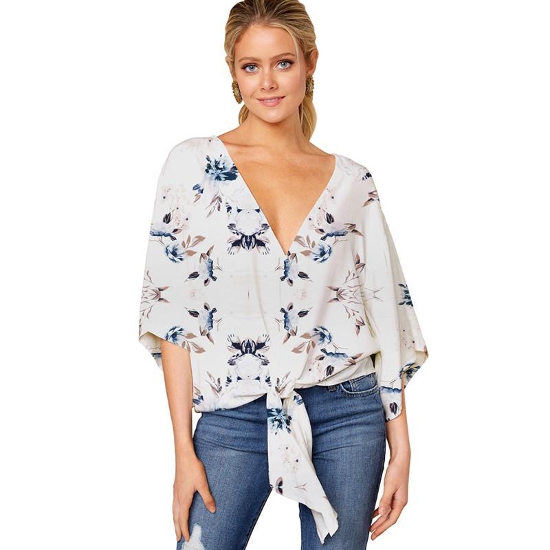 plus Size Women's Blouse S5XL  - Summer Clothing Online 评论和价格
