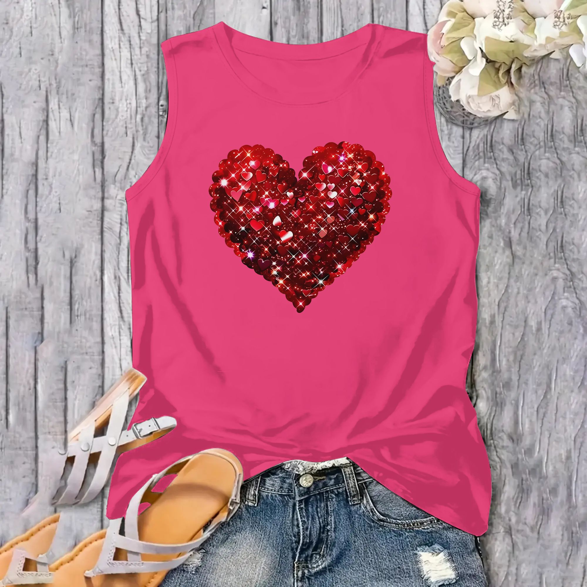Women'S Print Sleeveless Vest  - Summer Clothing Essentials Women 评论和价格
