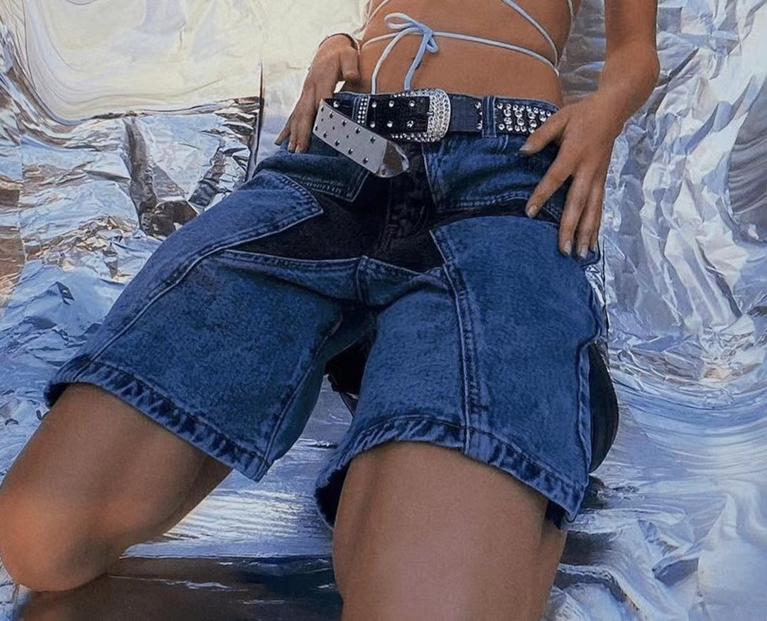Stars Patchwork Women Short Je - Summer Clothing Vintage 评论和价格